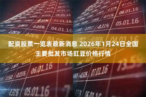 配资股票一览表最新消息 2026年1月24日全国主要批发市场豇豆价格行情